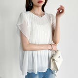 【華やかシフォン】 シフォンブラウス チューリップスリーブ | COCOMOMO | 詳細画像18