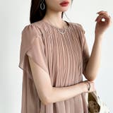 【華やかシフォン】 シフォンブラウス チューリップスリーブ | COCOMOMO | 詳細画像5