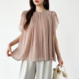 【華やかシフォン】 シフォンブラウス チューリップスリーブ | COCOMOMO | 詳細画像6