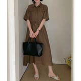 【リネン混で大人ナチュラル】 シャツワンピース リネン混ワンピース | COCOMOMO | 詳細画像6 