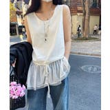 【裾シアーで旬レイヤード】 裾レースタンクトップ タンクトップ | COCOMOMO | 詳細画像4 