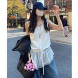 【裾シアーで旬レイヤード】 裾レースタンクトップ タンクトップ | COCOMOMO | 詳細画像7 