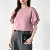 【ぽわんと立体感。】 バルーンスリーブTシャツ 半袖カットソー | COCOMOMO | 詳細画像10 