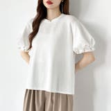 【ぽわんと立体感。】 バルーンスリーブTシャツ 半袖カットソー | COCOMOMO | 詳細画像14 