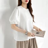 【ぽわんと立体感。】 バルーンスリーブTシャツ 半袖カットソー | COCOMOMO | 詳細画像15 