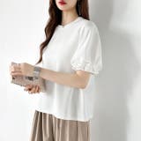 【ぽわんと立体感。】 バルーンスリーブTシャツ 半袖カットソー | COCOMOMO | 詳細画像16 