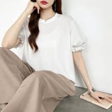 【ぽわんと立体感。】 バルーンスリーブTシャツ 半袖カットソー | COCOMOMO | 詳細画像17 