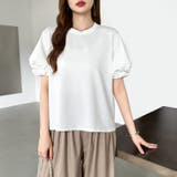 【ぽわんと立体感。】 バルーンスリーブTシャツ 半袖カットソー | COCOMOMO | 詳細画像18 