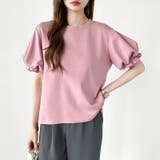 【ぽわんと立体感。】 バルーンスリーブTシャツ 半袖カットソー | COCOMOMO | 詳細画像1 