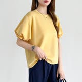 【ぽわんと立体感。】 バルーンスリーブTシャツ 半袖カットソー | COCOMOMO | 詳細画像24 