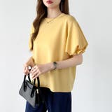 【ぽわんと立体感。】 バルーンスリーブTシャツ 半袖カットソー | COCOMOMO | 詳細画像25 