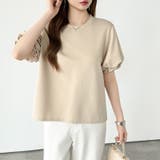 【ぽわんと立体感。】 バルーンスリーブTシャツ 半袖カットソー | COCOMOMO | 詳細画像30 