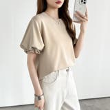 【ぽわんと立体感。】 バルーンスリーブTシャツ 半袖カットソー | COCOMOMO | 詳細画像37 