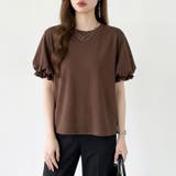 【ぽわんと立体感。】 バルーンスリーブTシャツ 半袖カットソー | COCOMOMO | 詳細画像44 