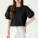 【ぽわんと立体感。】 バルーンスリーブTシャツ 半袖カットソー | COCOMOMO | 詳細画像45 
