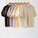 【ぽわんと立体感。】 バルーンスリーブTシャツ 半袖カットソー | COCOMOMO | 詳細画像48 