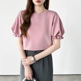 【ぽわんと立体感。】 バルーンスリーブTシャツ 半袖カットソー | COCOMOMO | 詳細画像4 