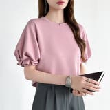 【ぽわんと立体感。】 バルーンスリーブTシャツ 半袖カットソー | COCOMOMO | 詳細画像5 