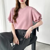 【ぽわんと立体感。】 バルーンスリーブTシャツ 半袖カットソー | COCOMOMO | 詳細画像7 