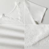 一枚で主役級の存在感。 裾レースカットソー Tシャツ | COCOMOMO | 詳細画像18 