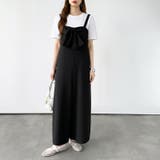 リボンサロペットパンツ オールインワン フロントリボン | COCOMOMO | 詳細画像11 