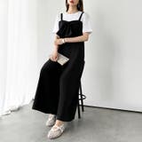 リボンサロペットパンツ オールインワン フロントリボン | COCOMOMO | 詳細画像17 