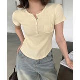 ヘンリーネックTシャツ リブTシャツ ヘンリーネック | COCOMOMO | 詳細画像11 