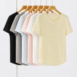 ヘンリーネックTシャツ リブTシャツ ヘンリーネック | COCOMOMO | 詳細画像14 