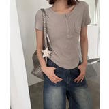 ヘンリーネックTシャツ リブTシャツ ヘンリーネック | COCOMOMO | 詳細画像5 
