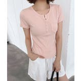 ヘンリーネックTシャツ リブTシャツ ヘンリーネック | COCOMOMO | 詳細画像9 