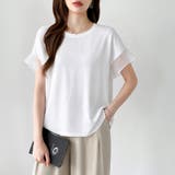 【透け感で差をつける】 袖シアーコットンTシャツ 袖チュールトップス | COCOMOMO | 詳細画像2