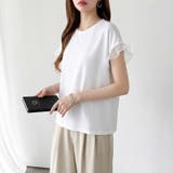 【透け感で差をつける】 袖シアーコットンTシャツ 袖チュールトップス | COCOMOMO | 詳細画像7