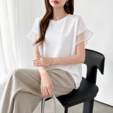 【透け感で差をつける】 袖シアーコットンTシャツ 袖チュールトップス | COCOMOMO | 詳細画像9