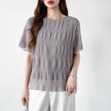 【品よく透けて二の腕隠す】 シャーリングブラウス シアーブラウス | COCOMOMO | 詳細画像14