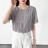 【品よく透けて二の腕隠す】 シャーリングブラウス シアーブラウス | COCOMOMO | 詳細画像18