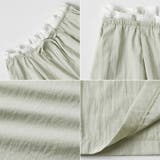 【視線を集めるウエストフリル】 ワイドパンツ ウエストフリルパンツ | COCOMOMO | 詳細画像34
