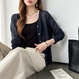 【夏の涼感シアー】 シアーカーディガン スラブサマーカーディガン | COCOMOMO | 詳細画像29
