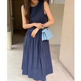 【キュッとメリハリ】 ノースリーブワンピース フレアワンピース | COCOMOMO | 詳細画像4 