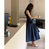 【キュッとメリハリ】 ノースリーブワンピース フレアワンピース | COCOMOMO | 詳細画像6 