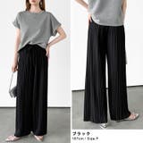 【オンオフ使える上品プリーツ】 プリーツパンツ ワイドパンツ | COCOMOMO | 詳細画像33 