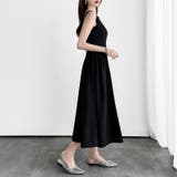 品よく決まる夏ワンピース ノースリーブワンピース フレアワンピース | COCOMOMO | 詳細画像12