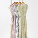 【一目惚れ級のフレンチガーリー】 花柄シフォンワンピース フリルワンピース | COCOMOMO | 詳細画像13