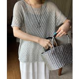 透け感を楽しむ メッシュニット サマーニット | COCOMOMO | 詳細画像23