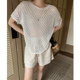 透け感を楽しむ メッシュニット サマーニット | COCOMOMO | 詳細画像28