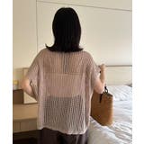 【夏の大人カジュアル】 メッシュニットカーディガン 透かし編み | COCOMOMO | 詳細画像5