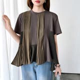 【軽やかプリーツ】 Tシャツ プリーツカットソー | COCOMOMO | 詳細画像25