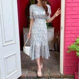 【華やぎシフォン】 花柄シフォンワンピース ワンピース | COCOMOMO | 詳細画像12 
