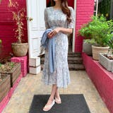 【華やぎシフォン】 花柄シフォンワンピース ワンピース | COCOMOMO | 詳細画像13 