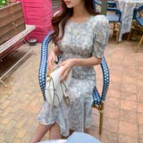 【華やぎシフォン】 花柄シフォンワンピース ワンピース | COCOMOMO | 詳細画像14 