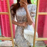 【華やぎシフォン】 花柄シフォンワンピース ワンピース | COCOMOMO | 詳細画像20 